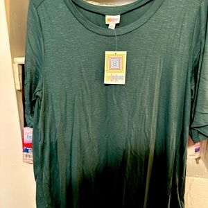 Green L LuluRoe top